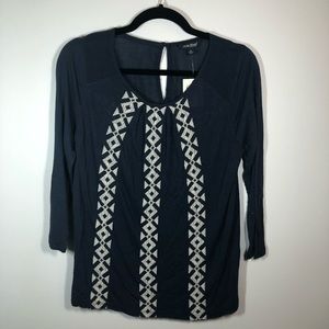 Lucky Brand Quarter Sleeve Blouse
